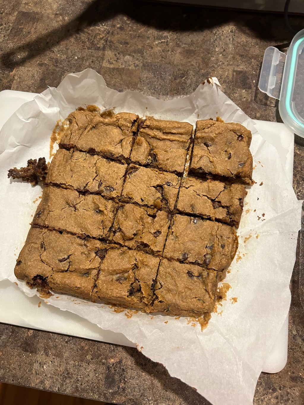 Chickpea cookie dough&nbsp;bars