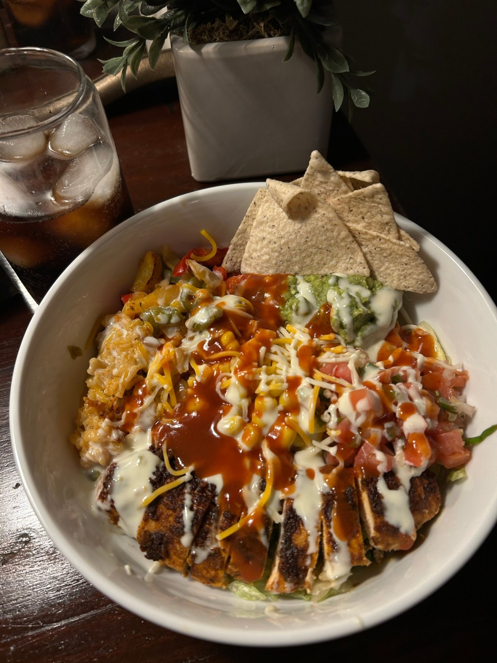 Chicken fajita bowl
