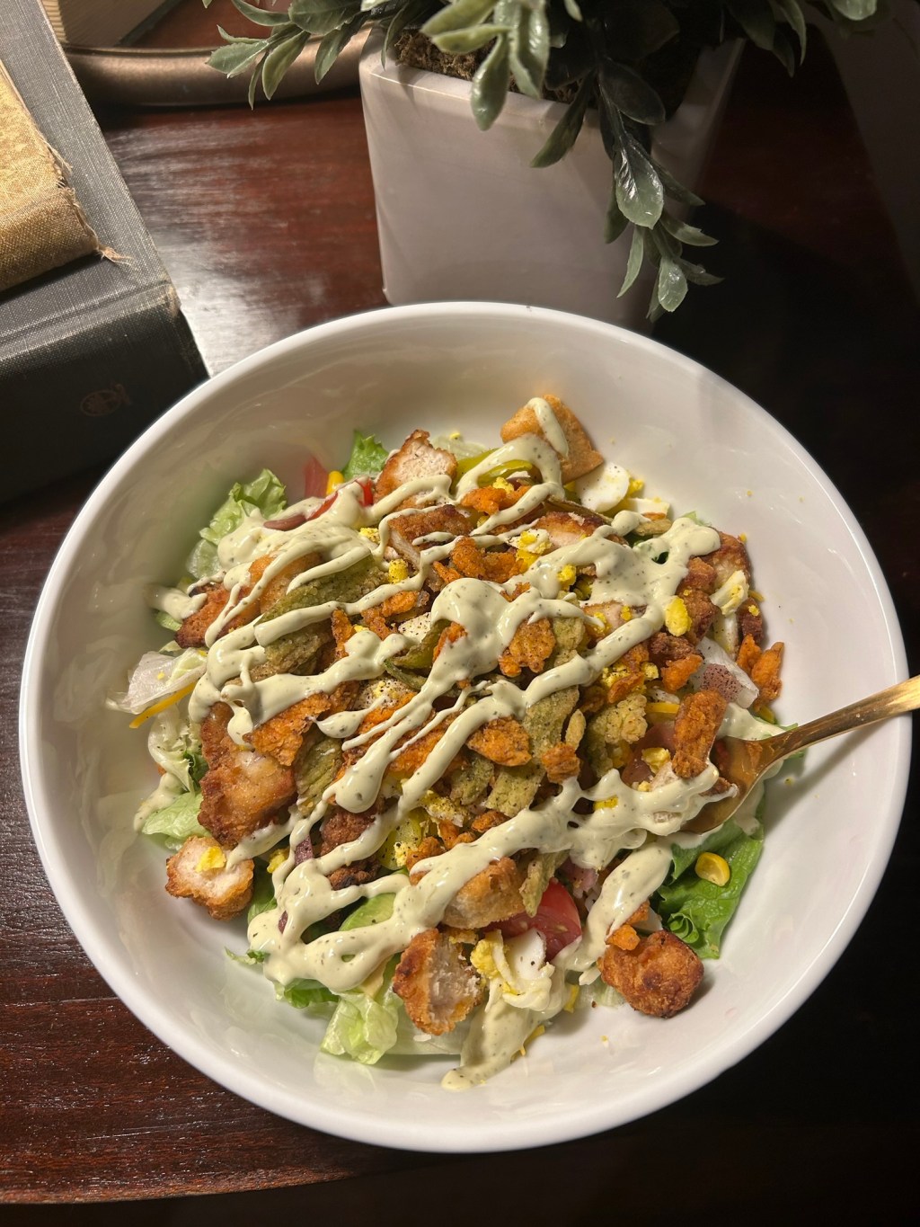 Chick-fil-A nuggets and&nbsp;salad