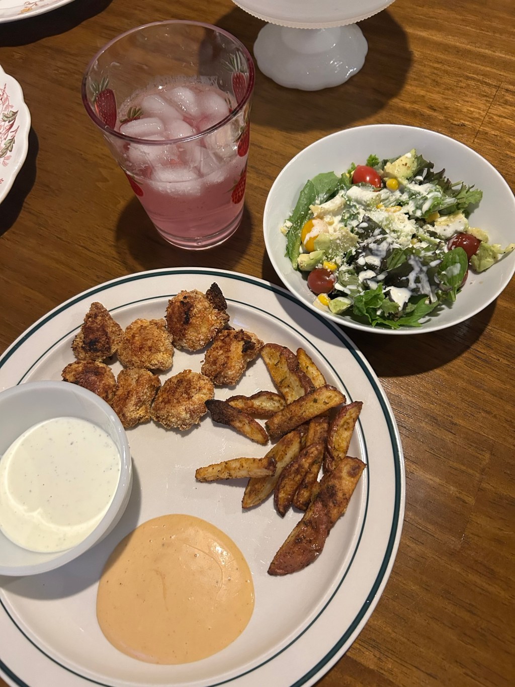 Air fryer breaded&nbsp;chicken