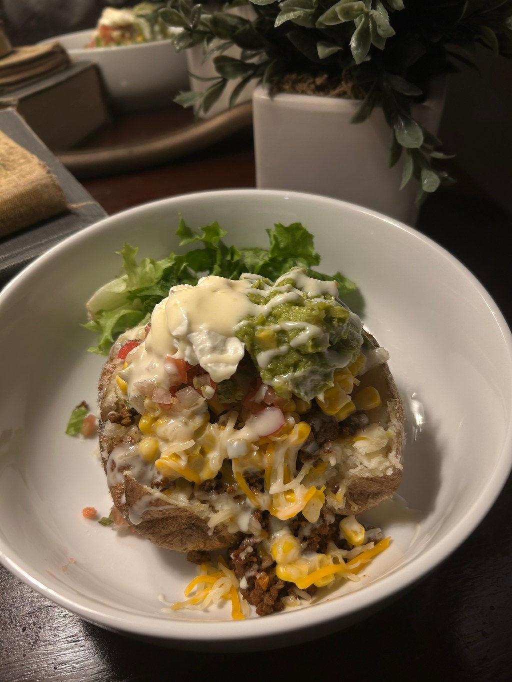 Taco stuffed baked&nbsp;potato