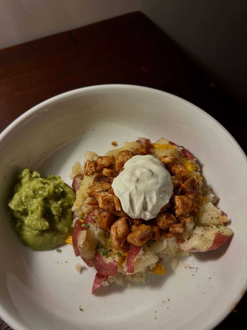 Chopped chicken baker