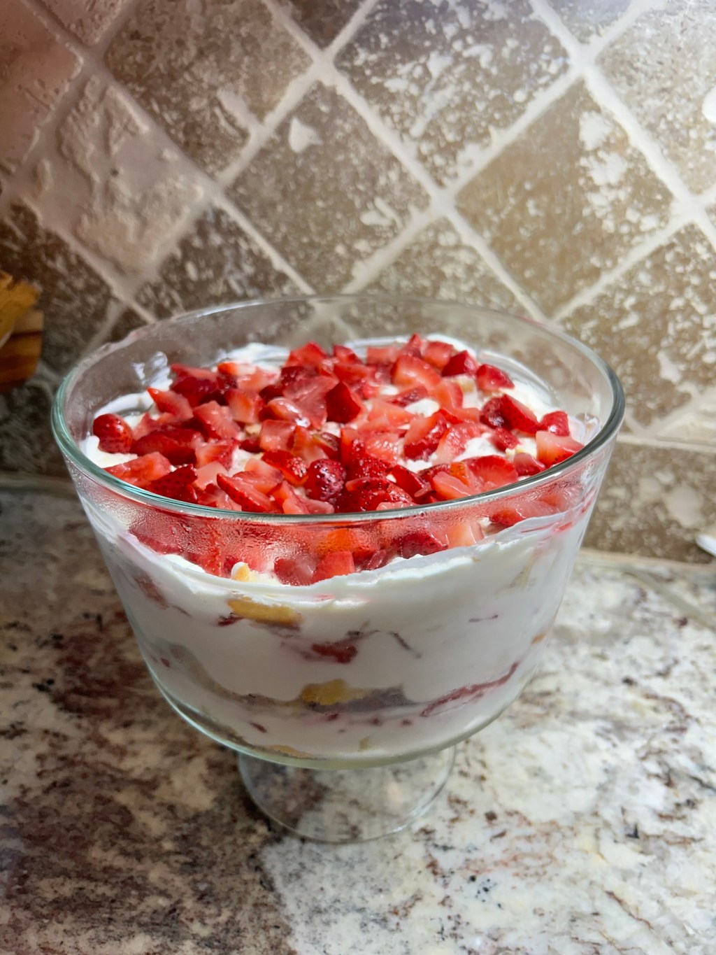 Refined sugar free strawberry&nbsp;trifle